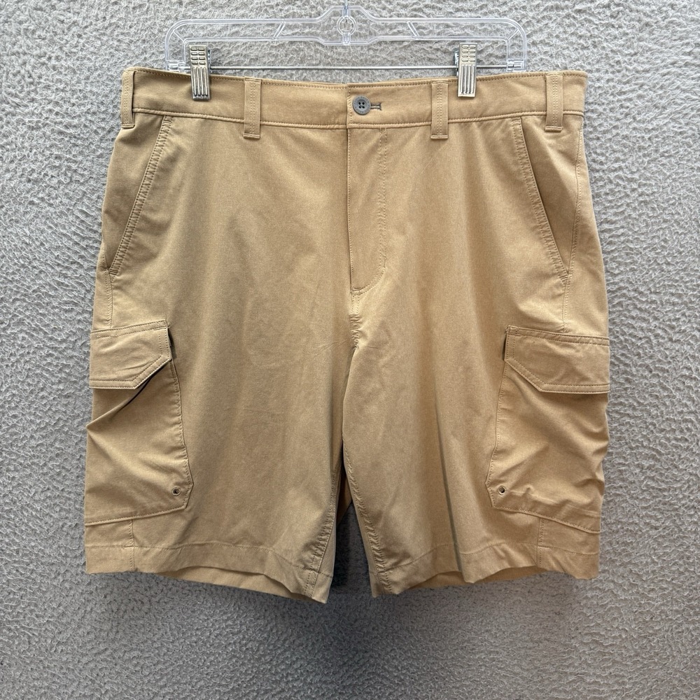 Eddie‎ Bauer Shorts Mens 36 Tan Amphib Cargo Water Repellent Flexion Stretch
